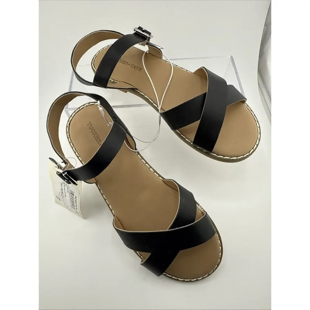 Tucker & Tate Girls Sandals‎ Black Girl's Size 1 Buckle Strap NWT - Picture 4 of 6